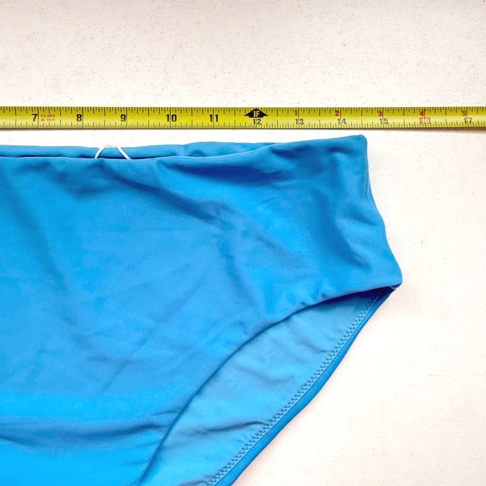 Carve Designs Pipa Compression Bikini Bottom Lagoon Blue High Waist Large New - Picture 6 of 7